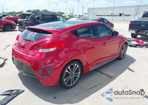 2016 Hyundai Veloster Turbo из США, поврежденный, VIN KMHTC6AE2GU284280